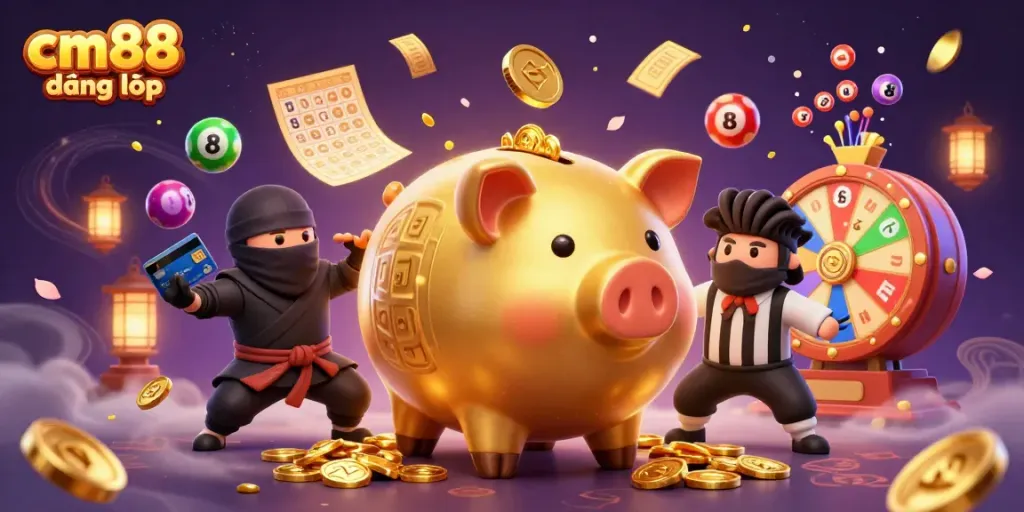 Experience the thrill of cm88 đăng nhập with engaging casino elements and vibrant characters.