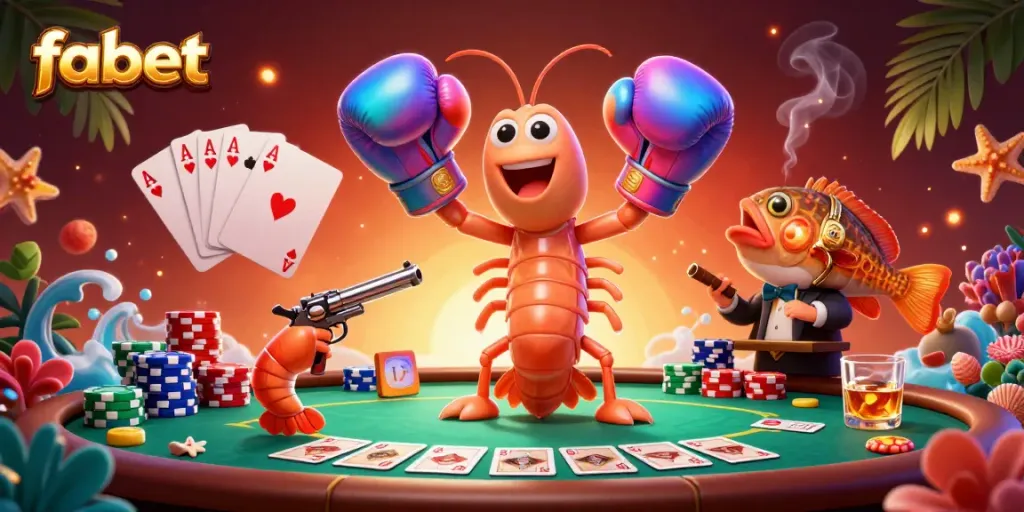 Join fabet and experience high-stakes poker with vibrant casino elements in action.