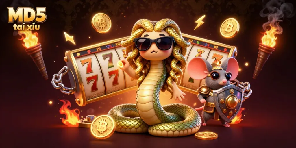 Engage in MD5 tài xỉu gaming with lively 3D characters and vibrant gaming elements.